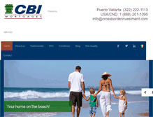Tablet Screenshot of crossborderinvestment.com